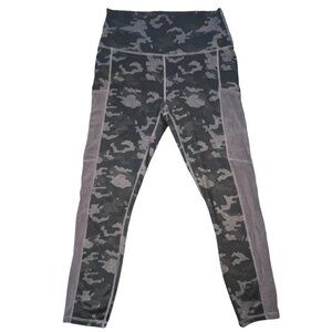 FABLETICS On-The-Go High-Waisted Capri Leggings, Charcoal Camo S